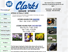 Tablet Screenshot of clarksgrain.com